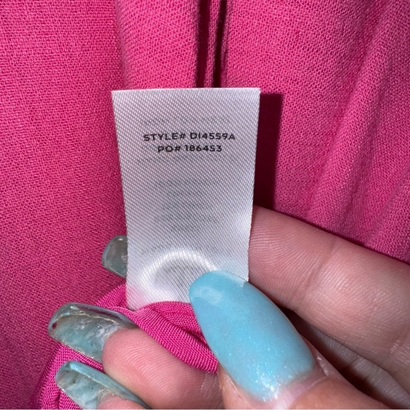 NWT LULU’S Perfect Day for Love Pink Cutout Tie-Front Mini Dress Size Medium - Picture 14 of 14